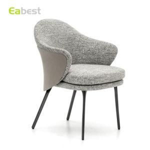 Hotel Coffee Shop Cafe Fabric Chair Furniture with Fabric Leather for Dining Room
