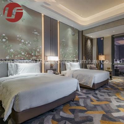 2019 Foshan 5 Star Luxury Wooden Hotel Bedroom Furniture