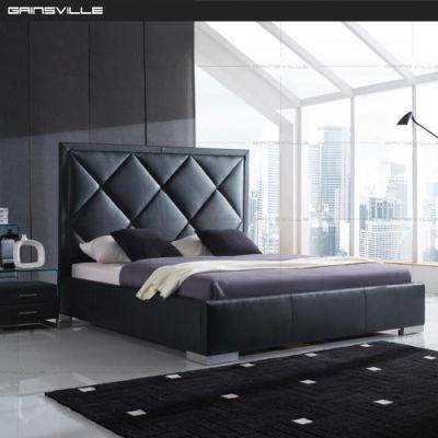 Hot Sale Modern Home Bedroom Furniture King Bed Storage Bed with Sofa Headboard