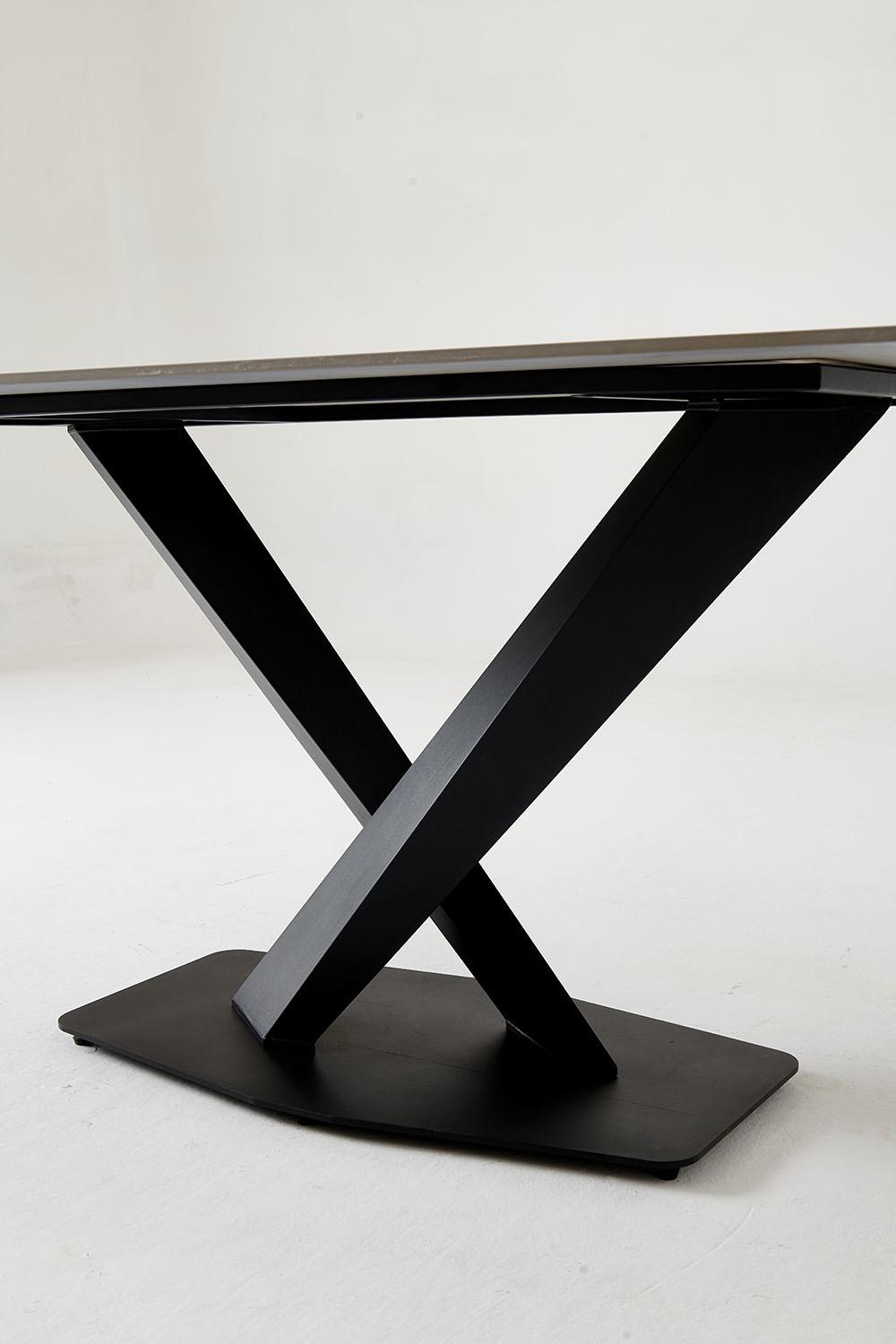 Titanium Legs Pandora Marble Table Dining Room Table
