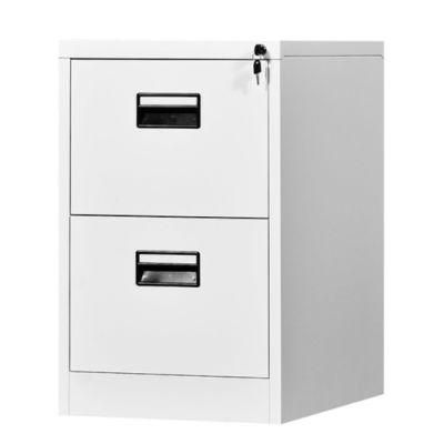 Steel 2 Drawer Filing Cabinet - Grey