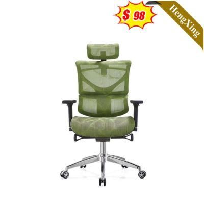 Foshan Factory Manager Chairs with Headrest Height Adjustable Stainless Steel Metal Legs Swivel Mesh Chair