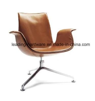 Middle Back Office Armrest Meeting Tan Chair