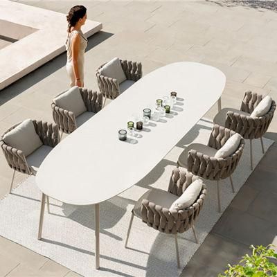 Modern Style Outdoor Restaurant Hotel Aluminum Garden Dining Furniture