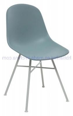 Modern Plastic Chairs Home Furniture Dining Chair with Metal Legs