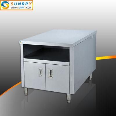 stainless Steel Bar Working Table with Cabinet