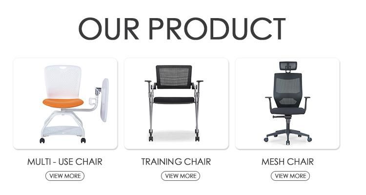 Stackable Design Conference Meeting Training Staff Plastic Chair with Metal Frame