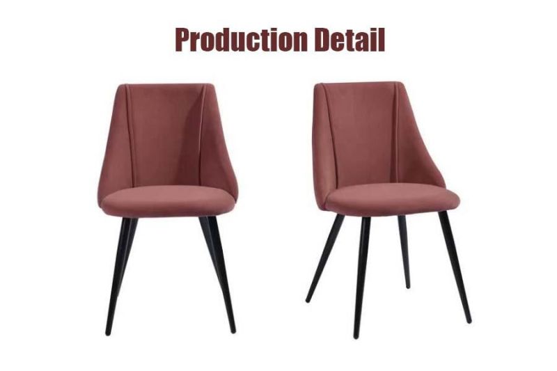 Luxury Nordic Home Furniture Wedding Banquet Restaurant PU Leather Steel Dining Chair