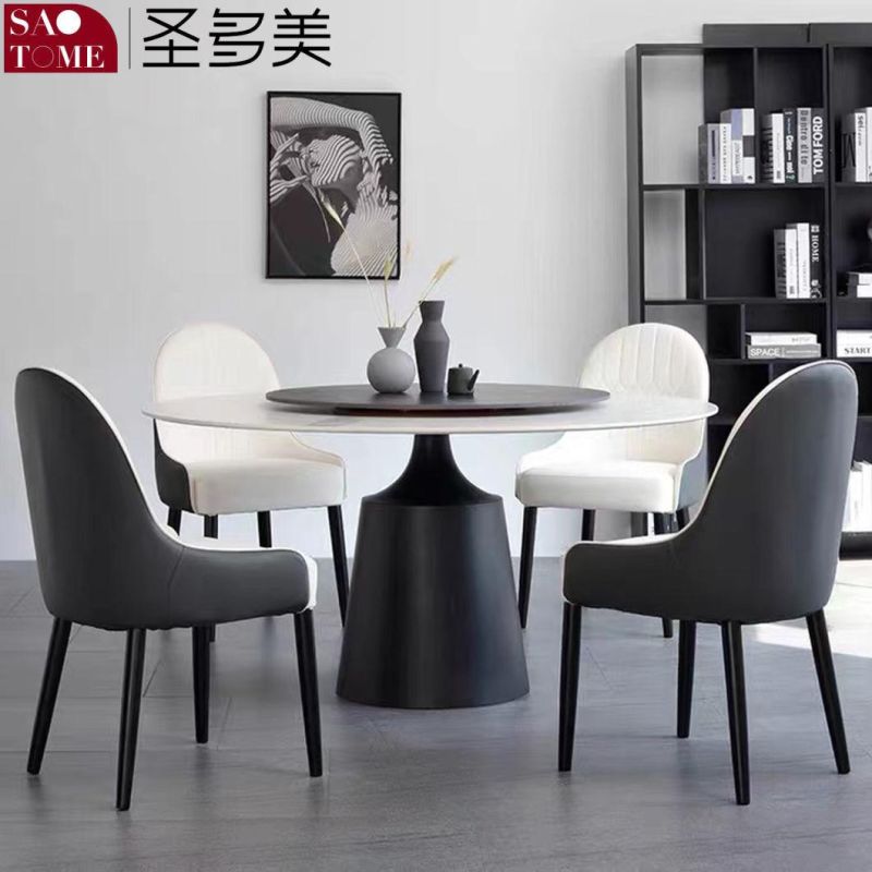 Light Luxury High Fashion Round Top Dining Table