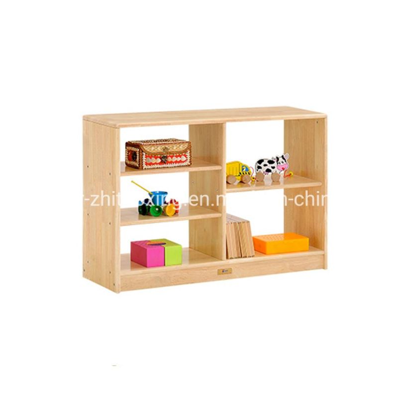 Baby Display and Storage Wooden Rack and Cabinet, Children Care Center Furniture, Playroom Furniture Toy Cabinet, Kindergarten Kids Toy Storage Cabinet