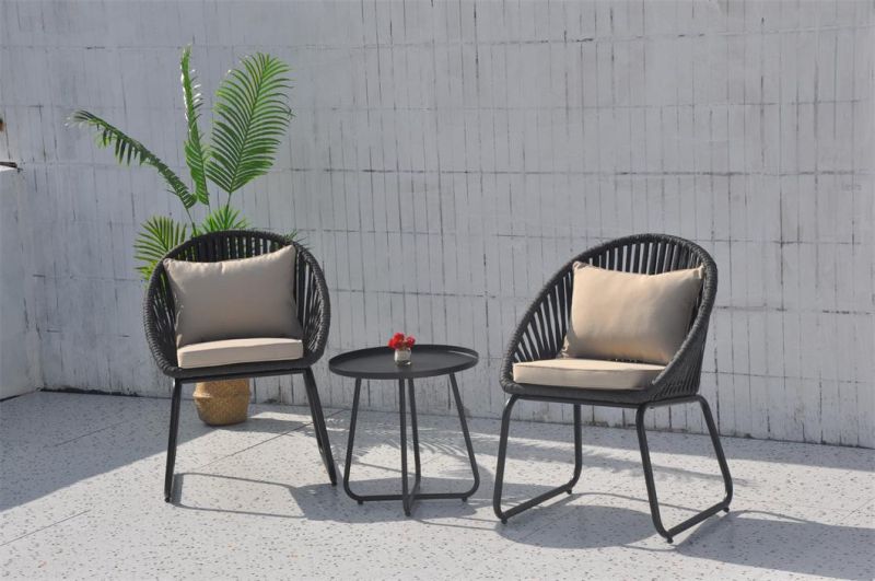 Modern Style Aluminum Outdoor Patio Garden Outdoor Rattan Aluminum Furniture Chair Set