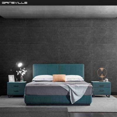 Modern Style Design Soft Fabric Double Size Wall Bed in Home Furniture