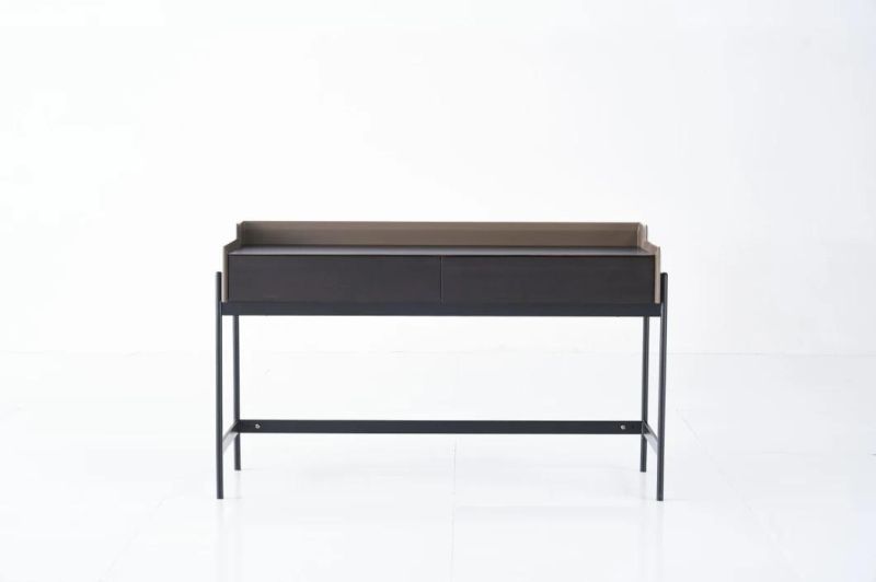 Fq58 Desk /Eucalyptus Veneer / Steel Base Coating /Italian Modern Simple Furniture in Home and Hotel