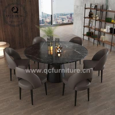 Modern Home Furniture Round Dining Table with 6chairs