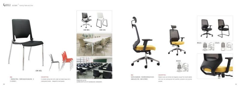 Folding Office Staff Chair with Castor