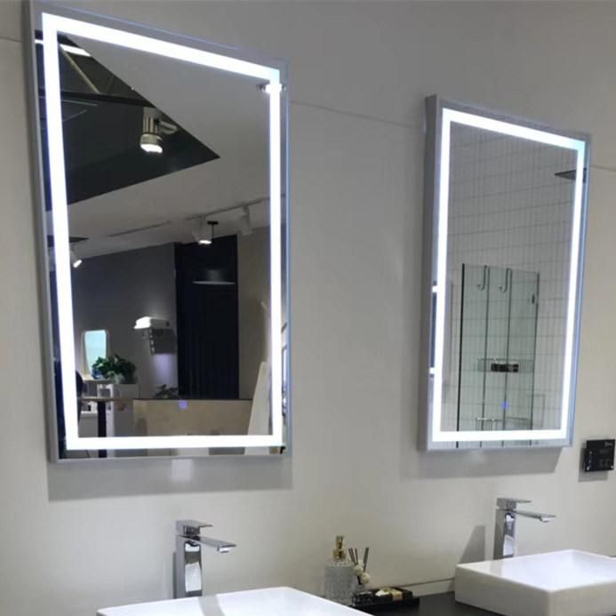 Hotel Makeup Mirror Design Wall Mounted Modern Cheap Antifog LED Vanity Mirror