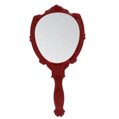 Hot Selling High Definition Glass Delicate Pattern Framed Makeup Mirror Hand Mirror