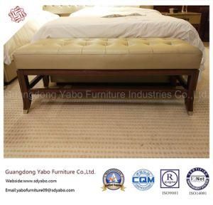 Custom-Made Modernistic Hotel Furniture with Leather Bed Bench (YB-F-2656)