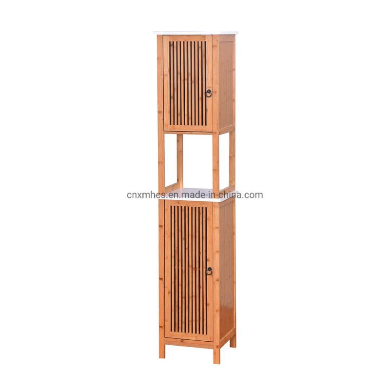 Modern Living Room Furniture Wooden High Side Cabinets with Drawers Bathroom Storage Cabinet Display Rack