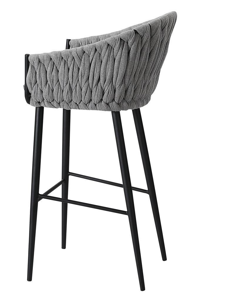 Modern New Design High Quality Dining Furniture Fabric Rope Bar Stools