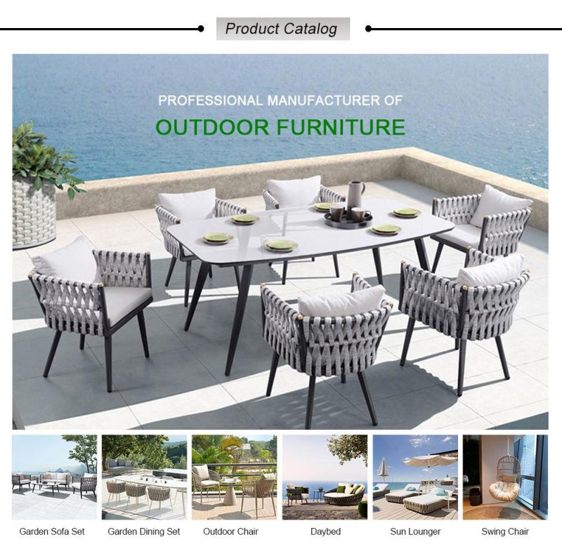 Modern Customized Garden Outdoor Patio Home Resort Furniture Aluminum Hanging Swing Chair