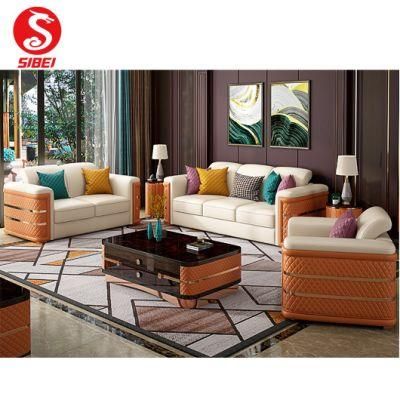 2021 Chinese Hot Selling Modern Home Furniture Leather Living Room Sofa