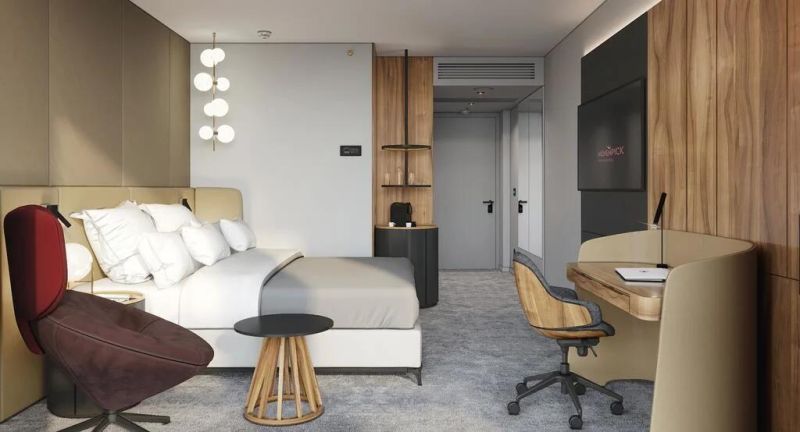 Modern 5 Star Hotel Single Double Bedroom Room Interior Furniture