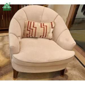 Fabric Upholstery Hotel Lobby Sofa, Wooden Hotel Lounge Chair High End