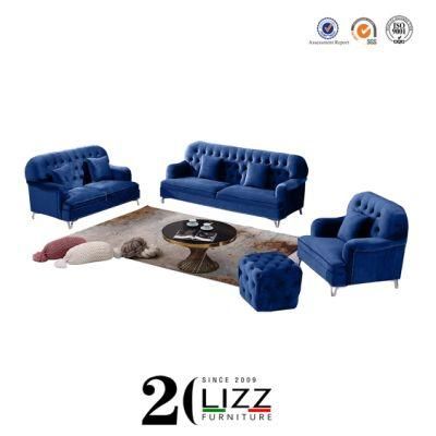Australia Hot Sale European Style Modern Home Furniture Lounge Velvet Fabric Sofa
