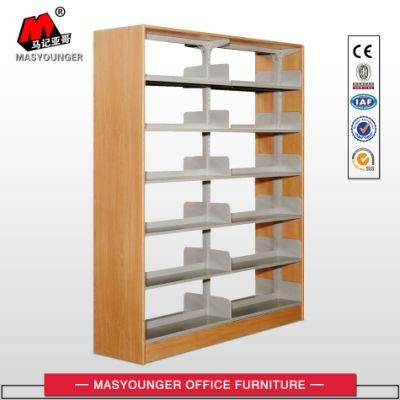 School Furniture Metal Double Face Book Shelf