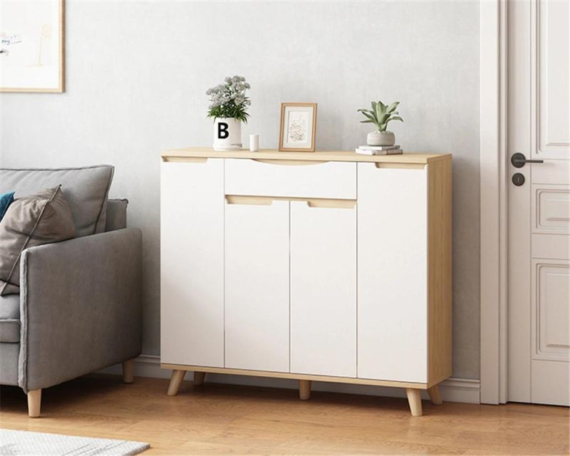 Modern Shoe Cabinet Particle Board Living Furniture