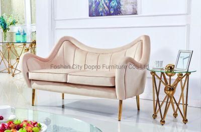 Modern Home Furniture Golden Leg Leisure Sofa Set for Living Room