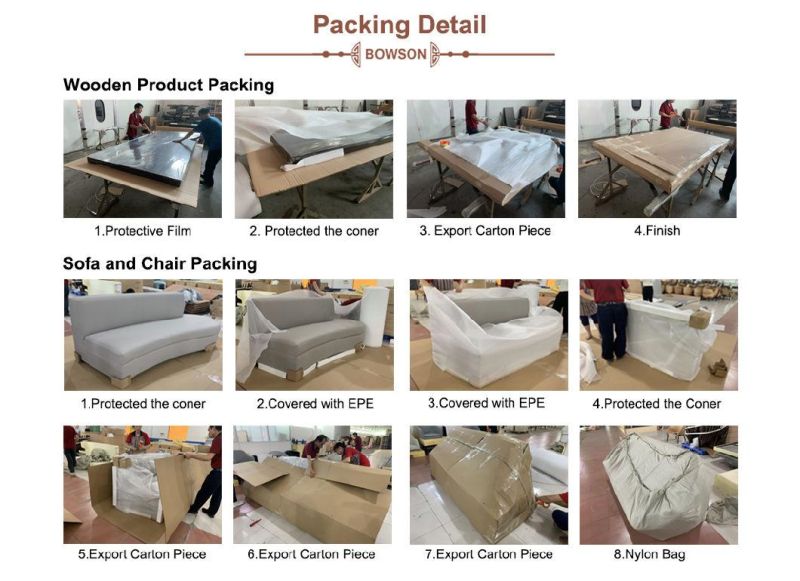5 Star Luxury Hotel Wooden King Size Bed Furniture for Customization