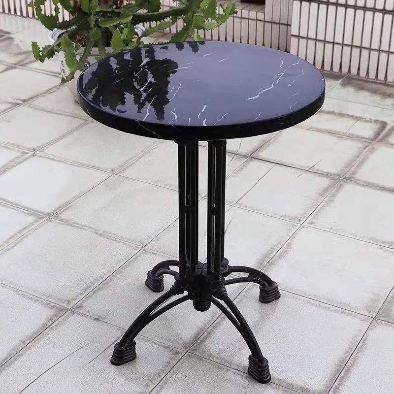 Factory Wholesale Modern Stainless Steel Base Furniture Metal Design Simple Cafe Sofa Side Table