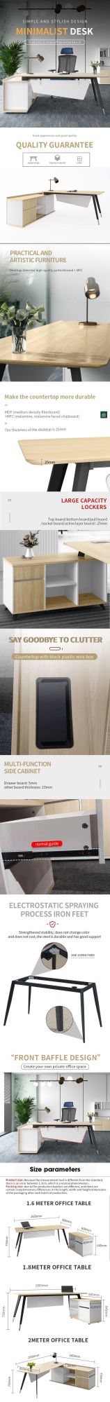 Modern New Design Furniture Home MDF Office Manager Executive Table