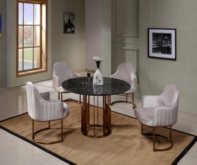 Fashion Modern Home Coffee Table Chair Set Furniture Dining Room Sets One Table with 6 Chairs