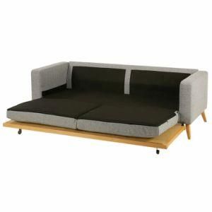 Modern Wooden Fabric Foldable Leisure Home Hotel Office Furniture Recliner Couch Sofa Bed for Bedroom and Living Room