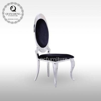 Modern Silver Metal Farme Leather/Fabric Dining Chairs