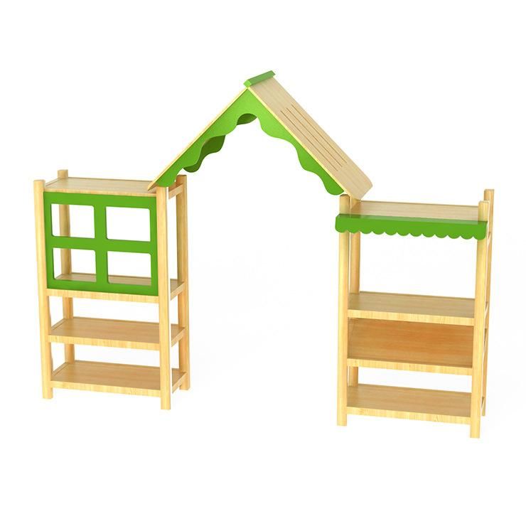 Wooden Daycare Furniture, Children Storage Shelves, Kids Wood Toy Shelf