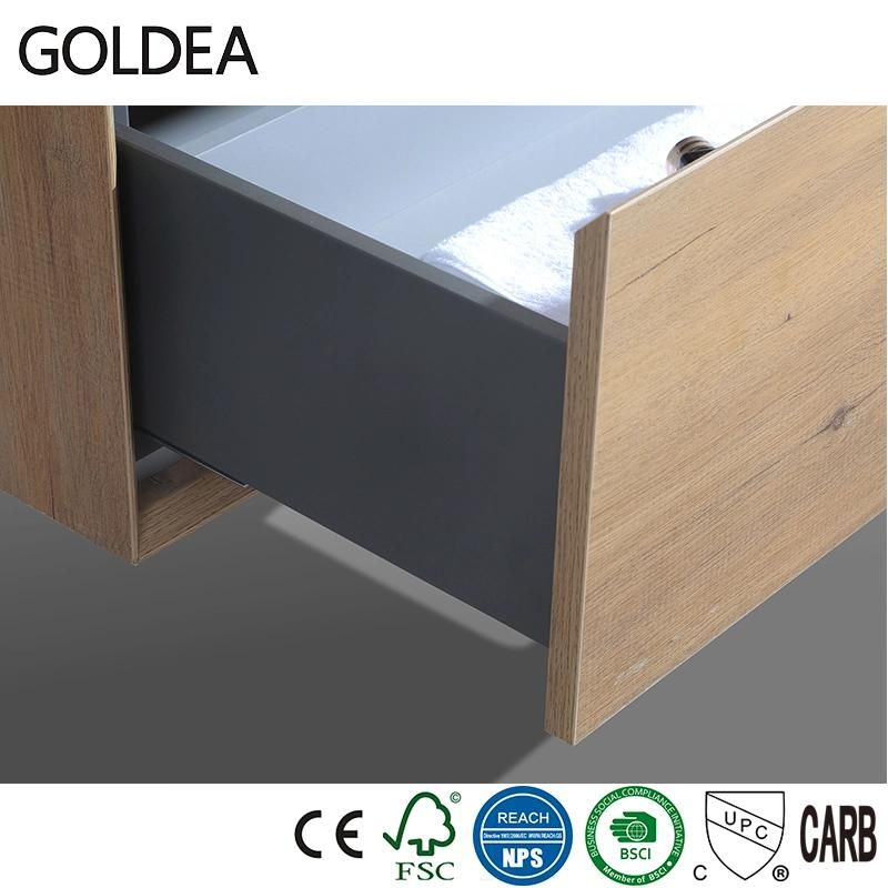 New MDF Goldea Hangzhou Basin Mirror Cabinet Wooden Bathroom with Good Service