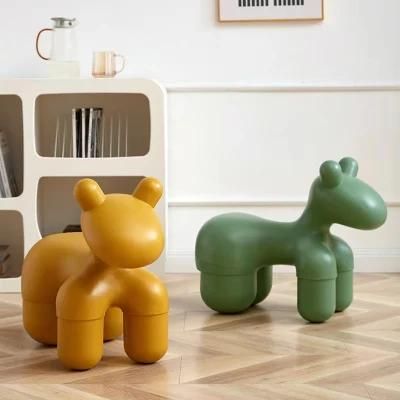 Animal Seat Cartoon Puppy Rotomolding Stool Pony Chair Leisure Children&prime;s Sofa Net Red Stool Creative Rotomolding Chair for Sale