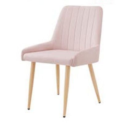 Modern Design Simple Style Velvet Metal Leg Dining Chair for Home