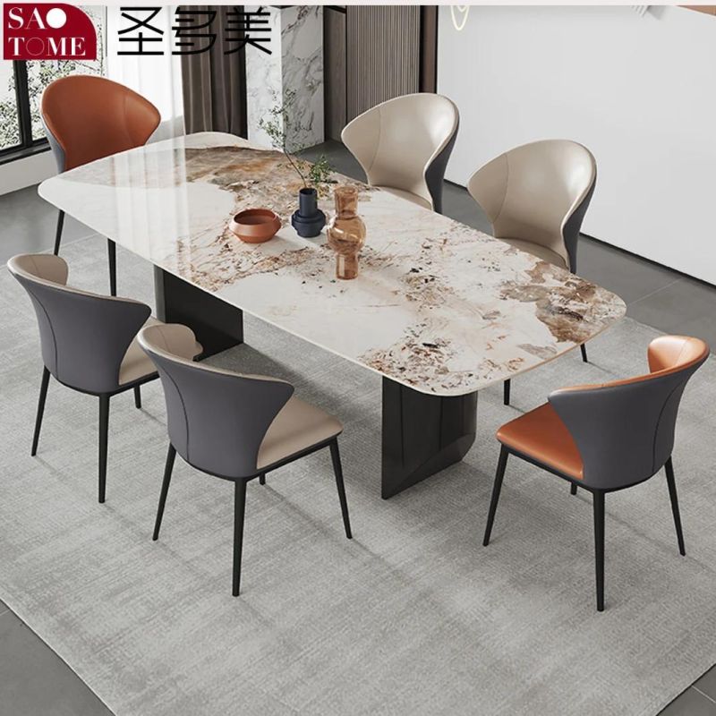 Modern Living Room Dining Room Furniture Semi-Circular Barrel Dining Table