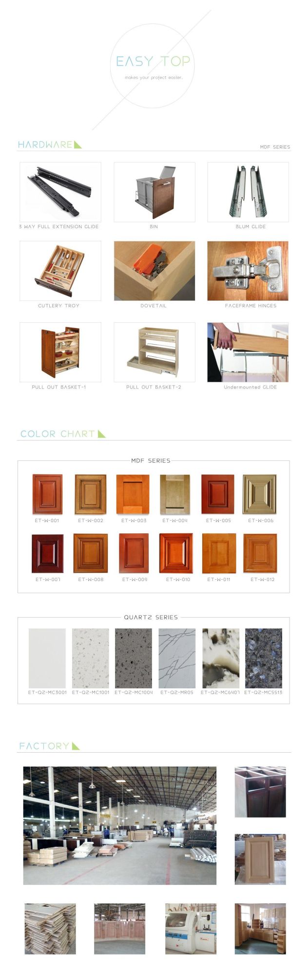 Factory Customized Wood Ready to Assemble White Shaker Modular Kitchen Cabinets
