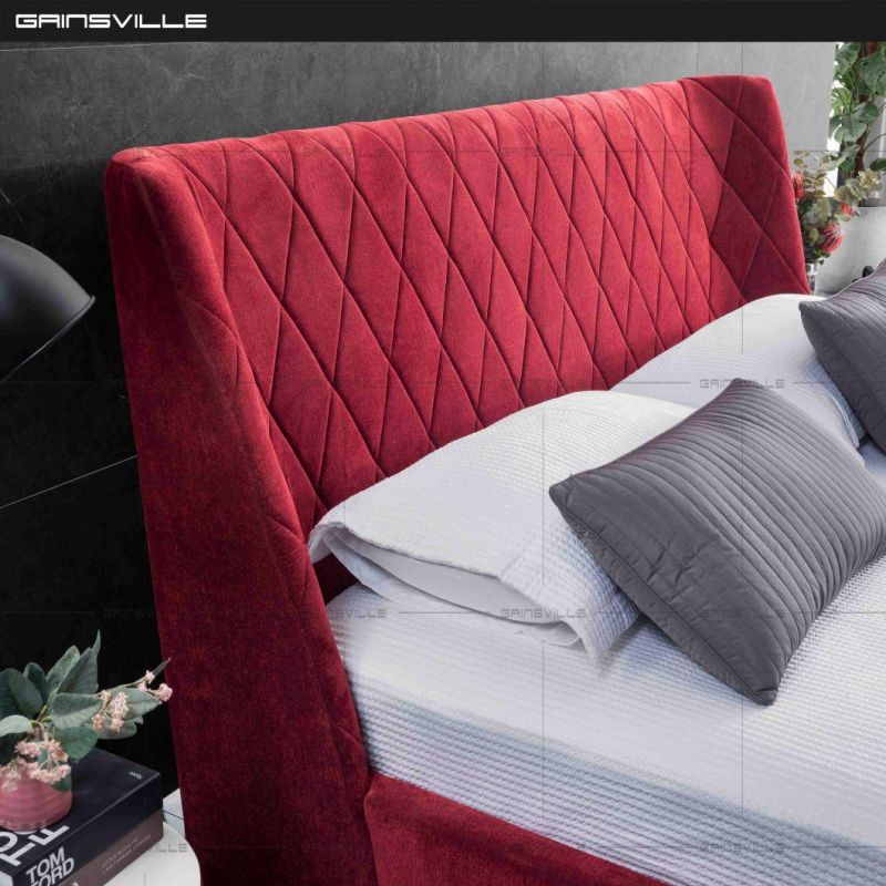 Modern Bedroom Furniture Beds Beautiful Wedding Bed Red Bed Gc1825