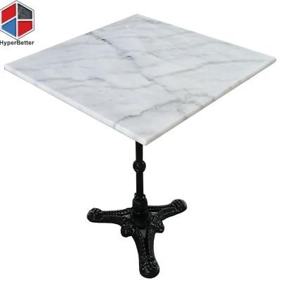 15 Years Factory Experience 60cm 24inch Square White Marble Coffee Table
