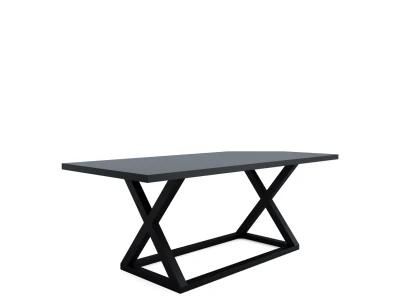Nova Modern Home Dining Room 8- Seater Rect Dining Table Black Matte Painting Tables Furniture