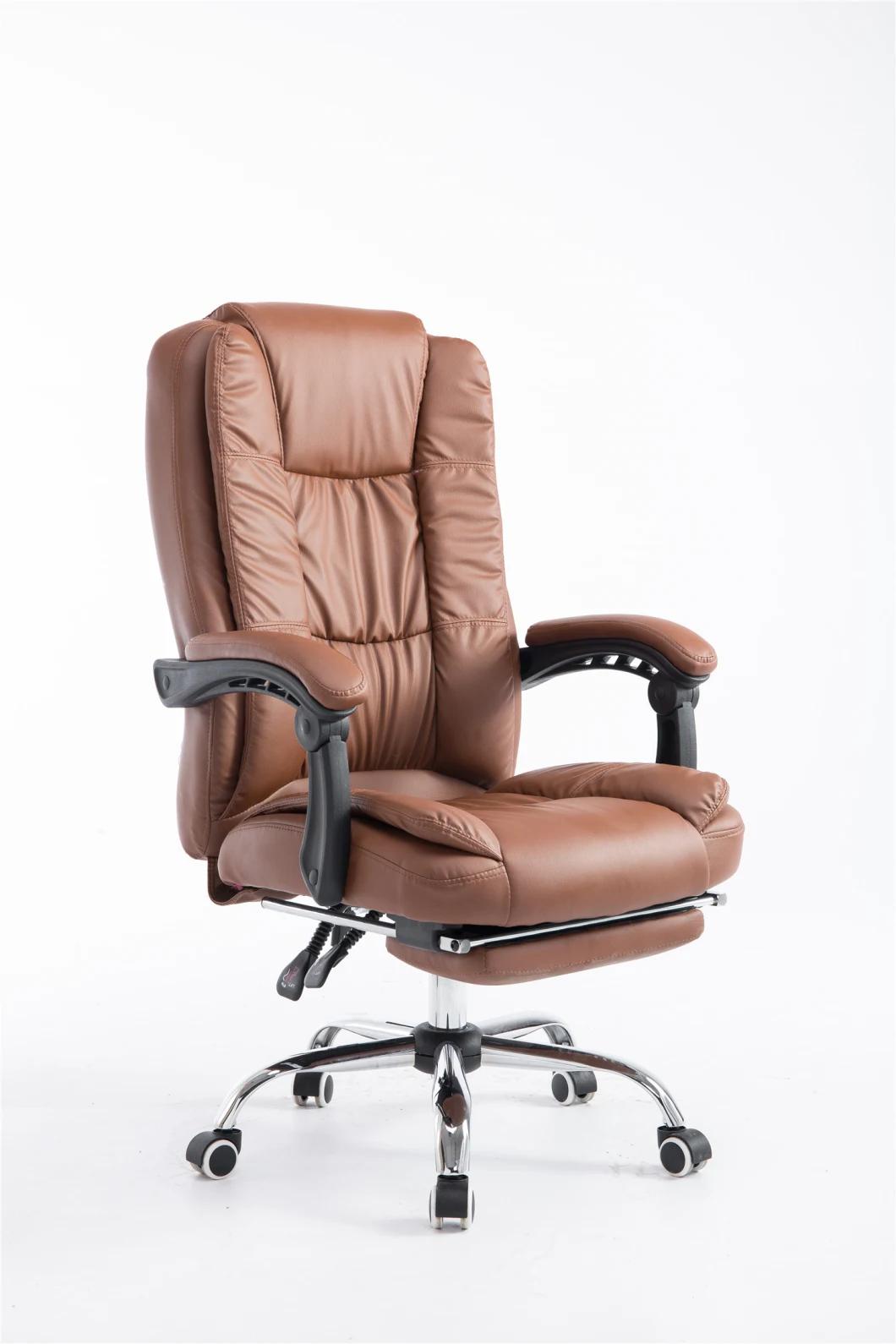 Modern Wholesales Swivel Ergonomic PU Reclining Home Office Furniture High Back Executive Computer Gaming with Footrest