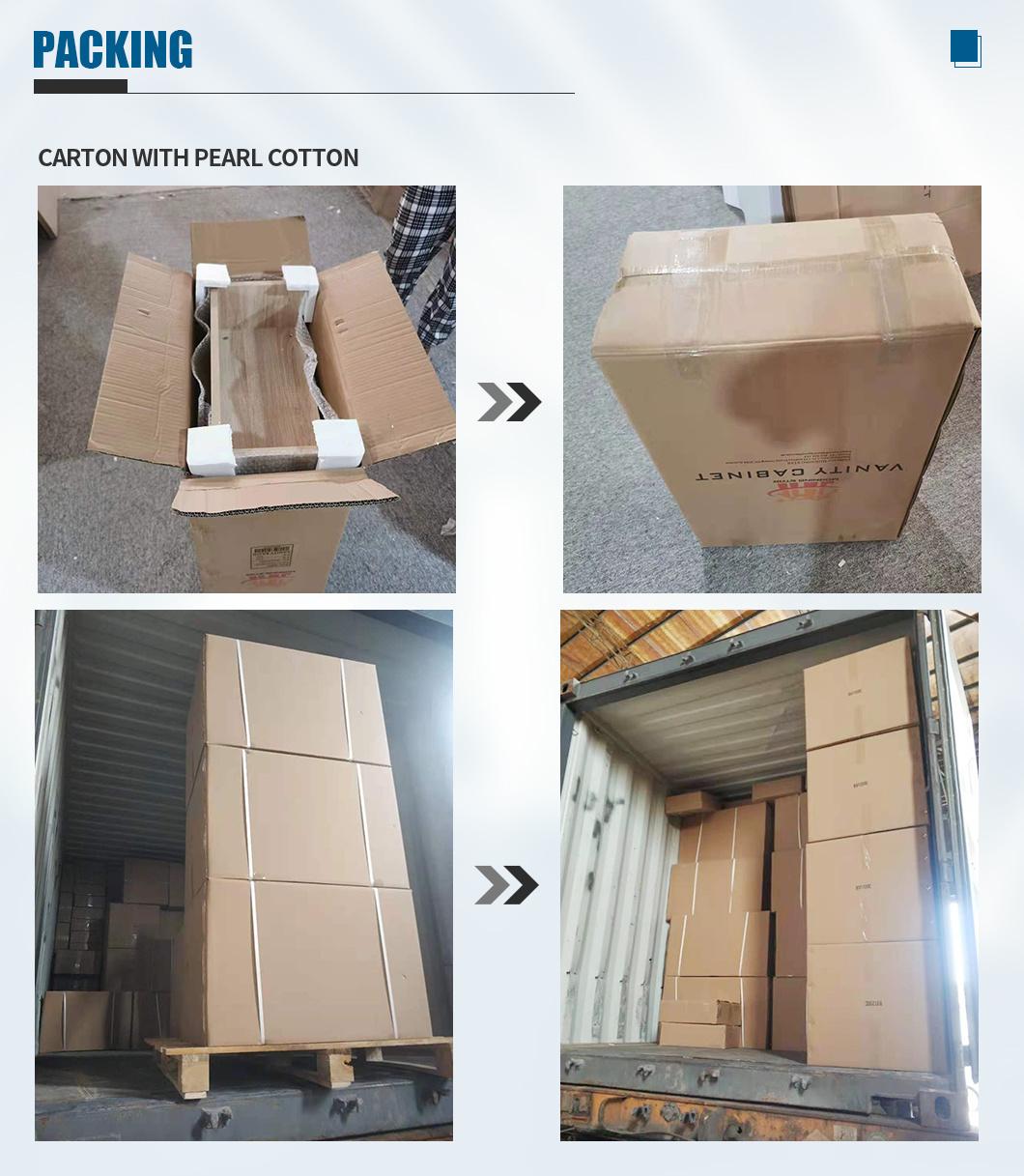 Wholesale Modern Style Floor-Mounted Bathroom Cabinet Ghana Bathroom Vanities