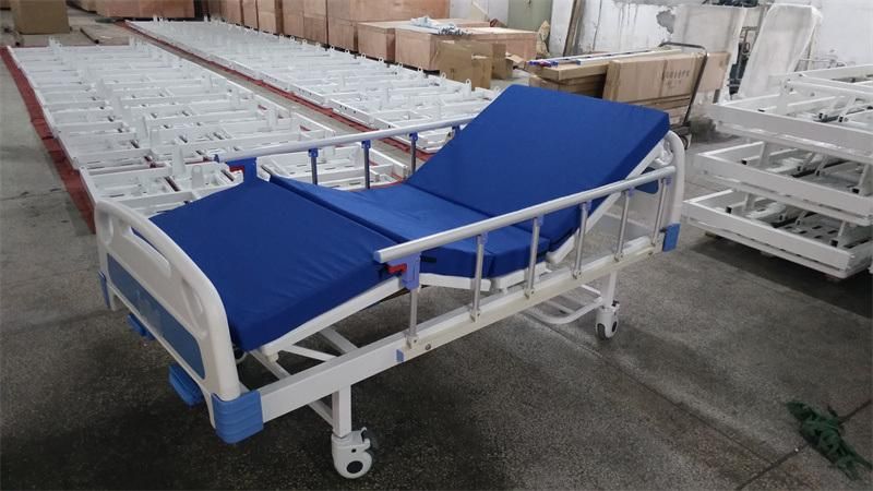 Mattress Crank Modern Medical Furniture Two Functions Manual Hospital Bed for Patient Nursing